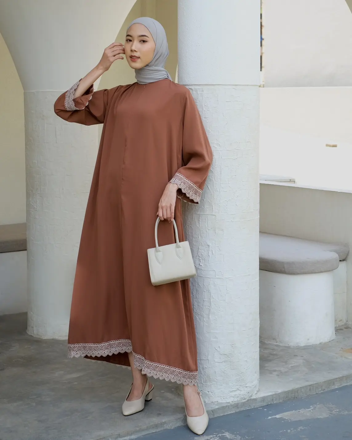 Alaura Maxi Dress Kode 6542 Brown