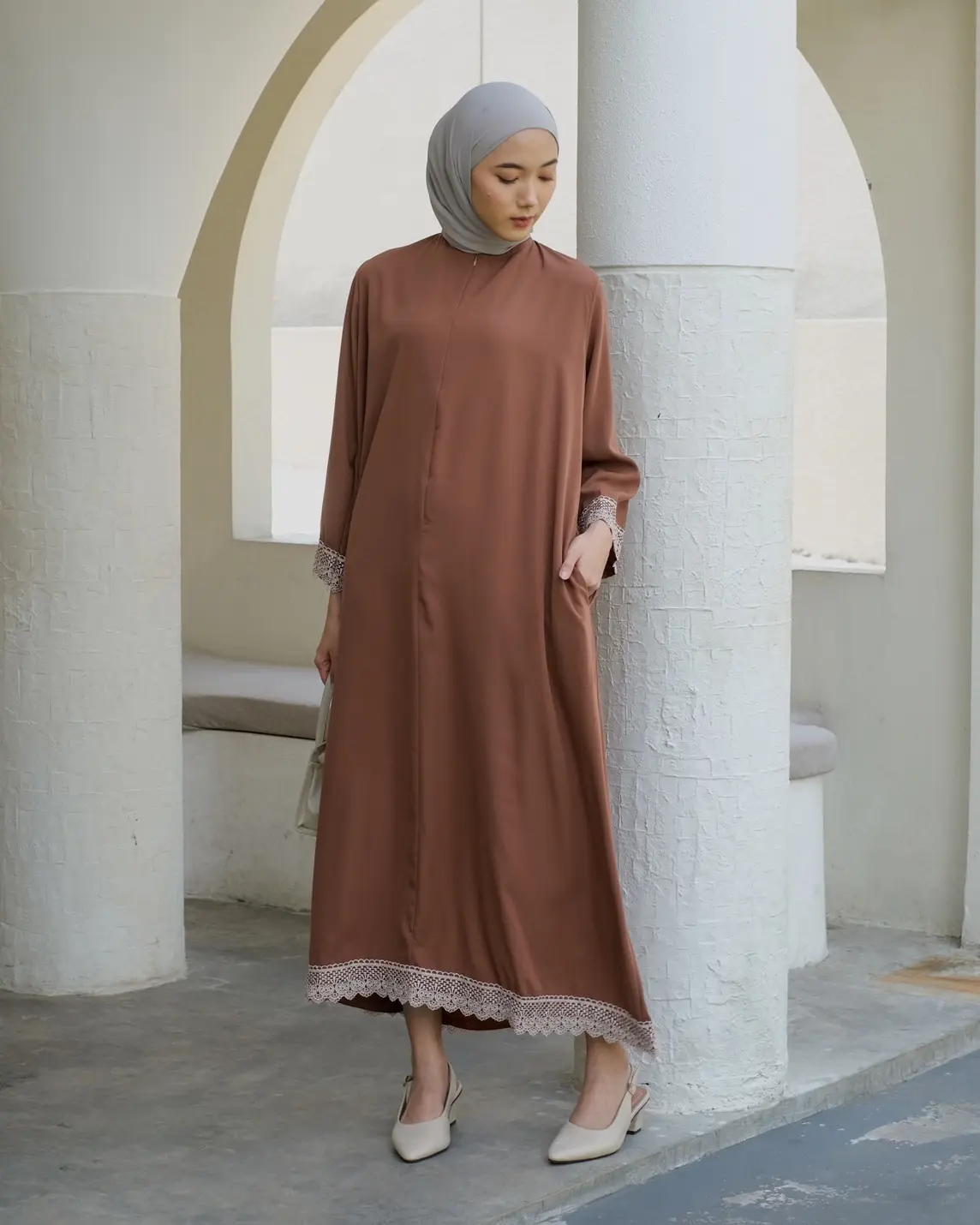 Alaura Maxi Dress Kode 6542 Brown - Image 2