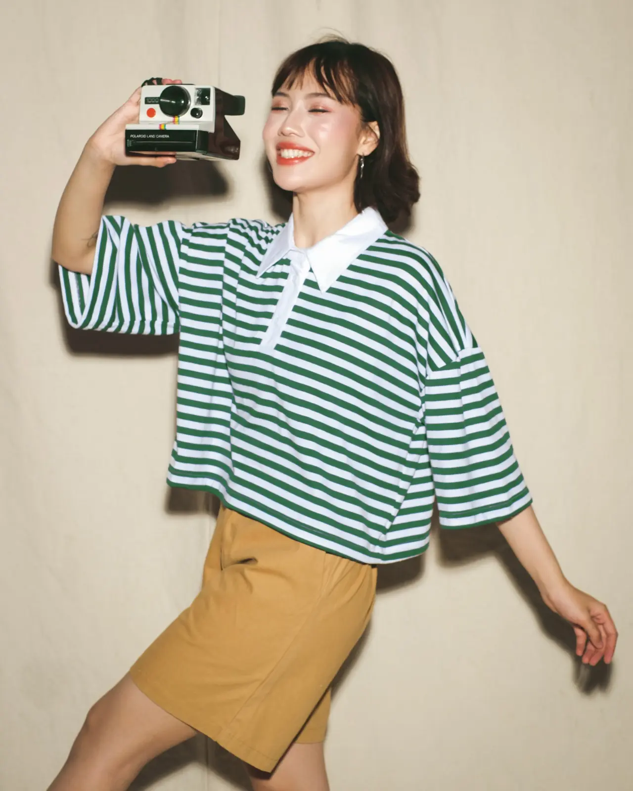 Alternative view of Anyta Stripe Top Broken White-Green