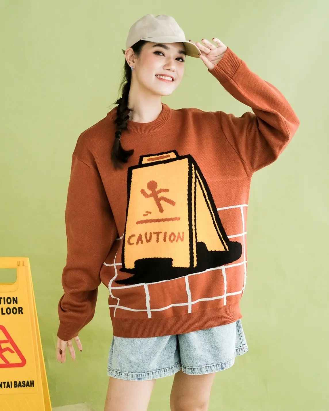 Alternative view of Banana Sweater Terracotta