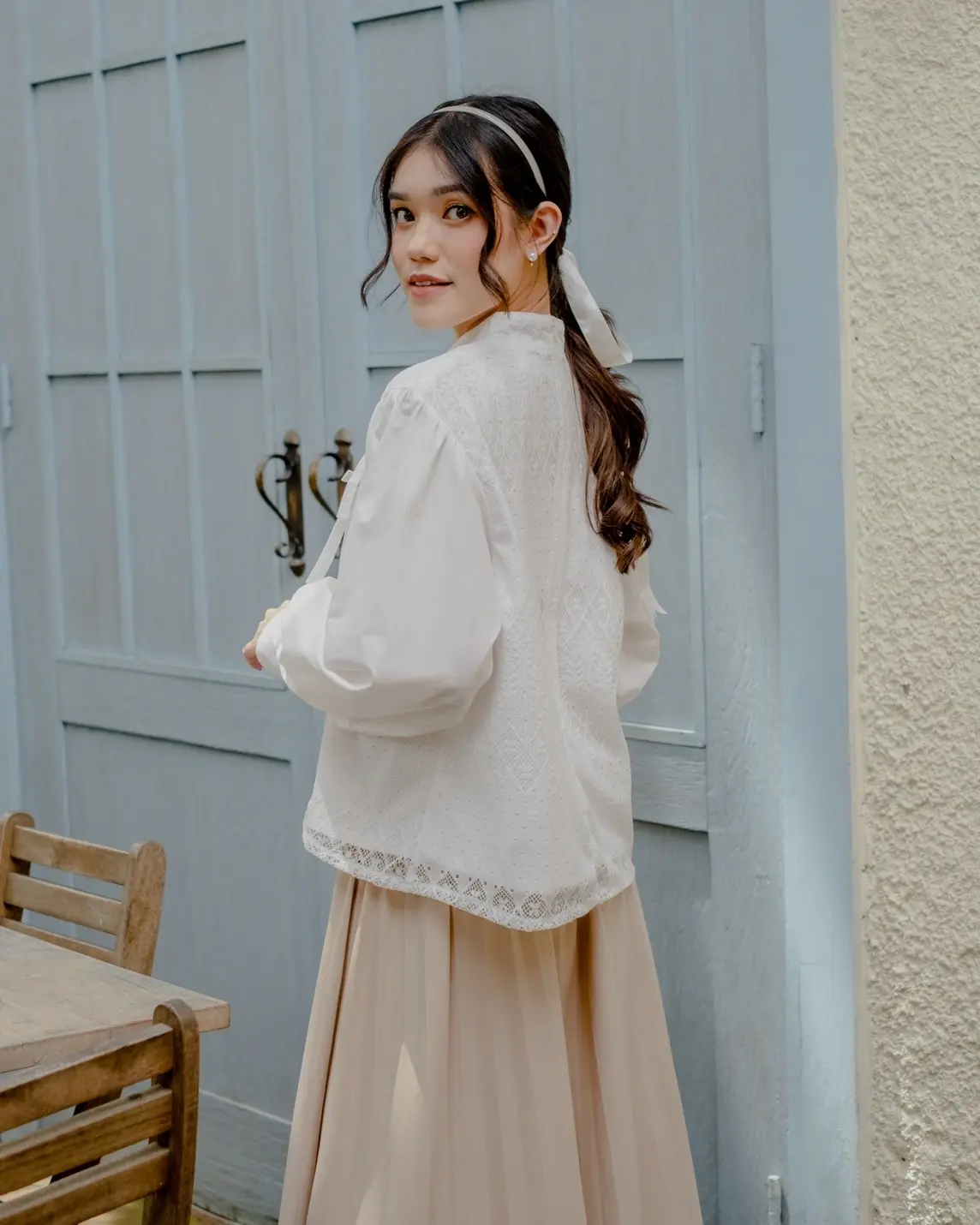 Belova Blouse Broken White - Image 3