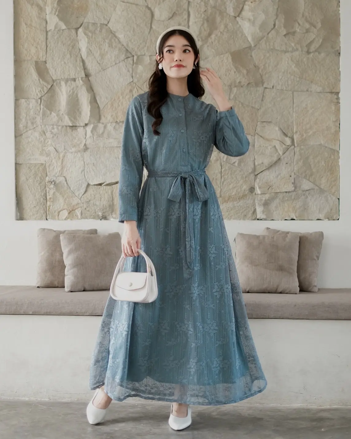Berliana Maxi Dress Kode Rm3203 Blue