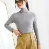 Bianca Turtleneck Longsleeve Kode  226 Grey - Image 2