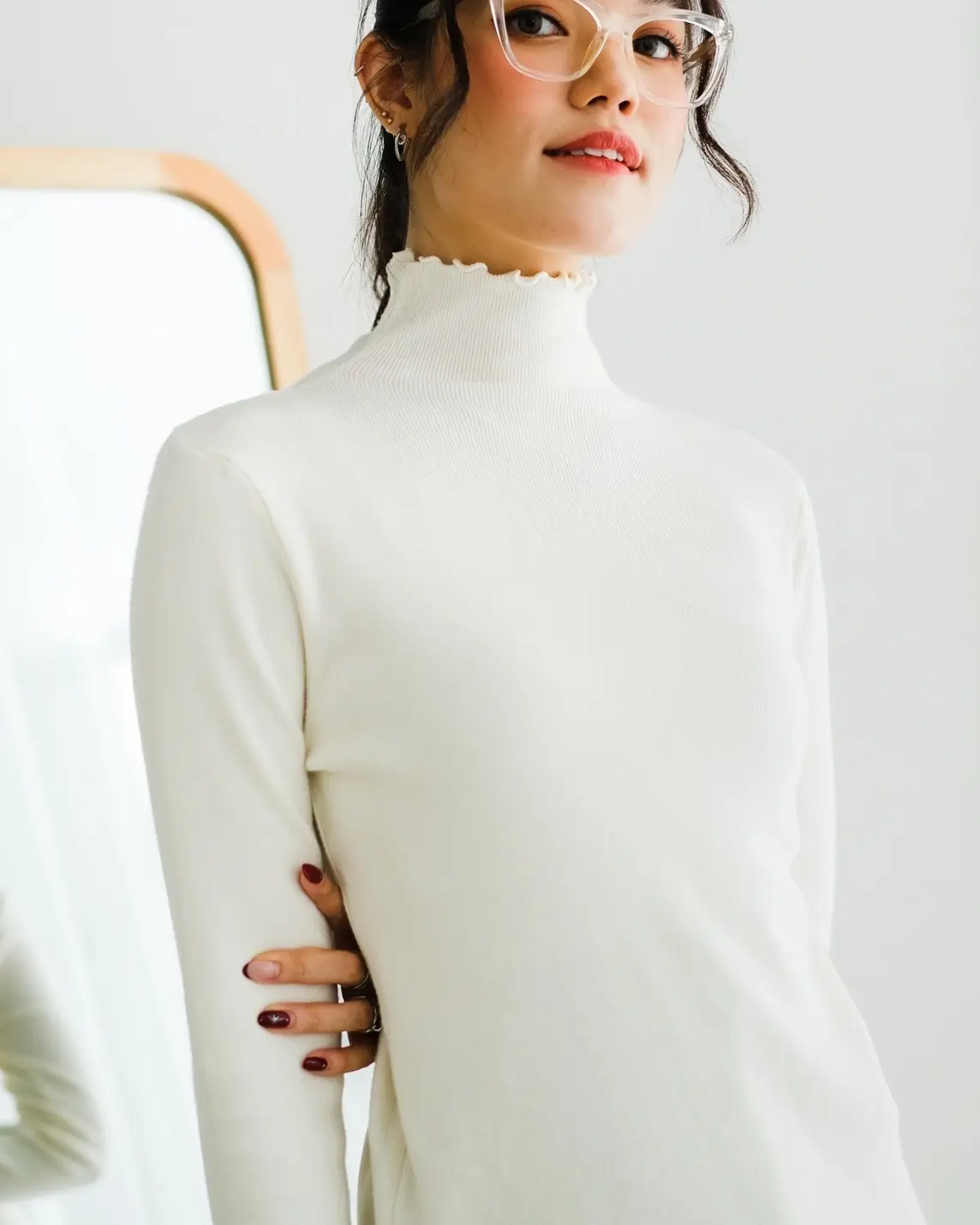 Bianca Turtleneck Longsleeve Kode 226 Broken White - Image 2