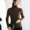 Bianca Turtleneck Longsleeve Kode 226 Dark Brown - Image 2