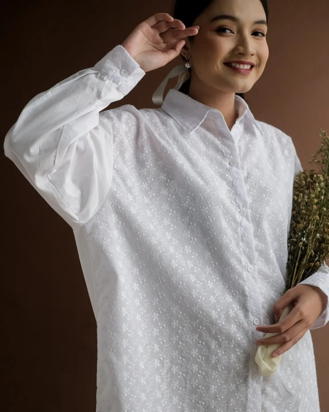 Camila Shirt Kode 19505 Broken White - Image 4