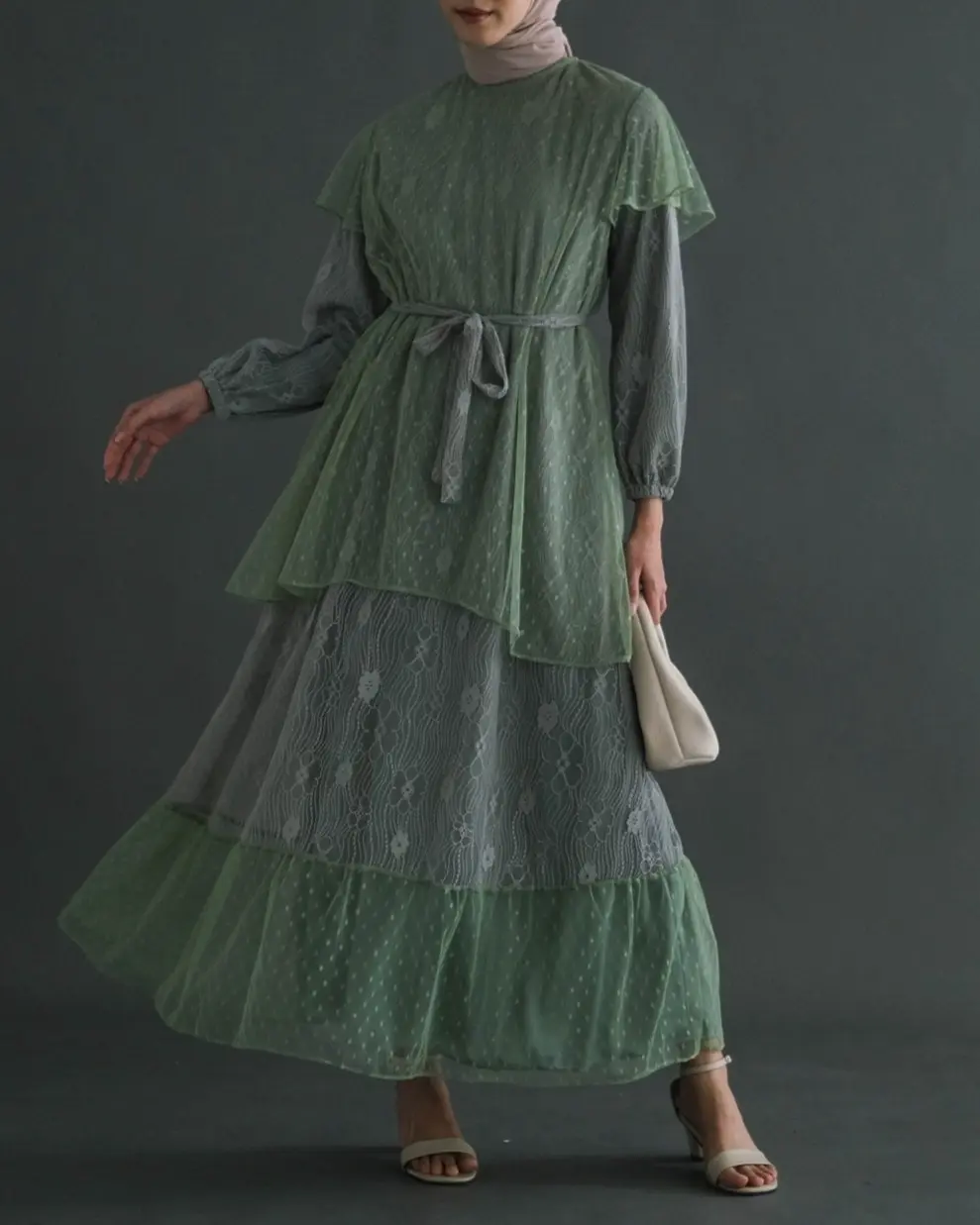 Cecilia Maxi Dress Kode 601048 Mint - Image 2