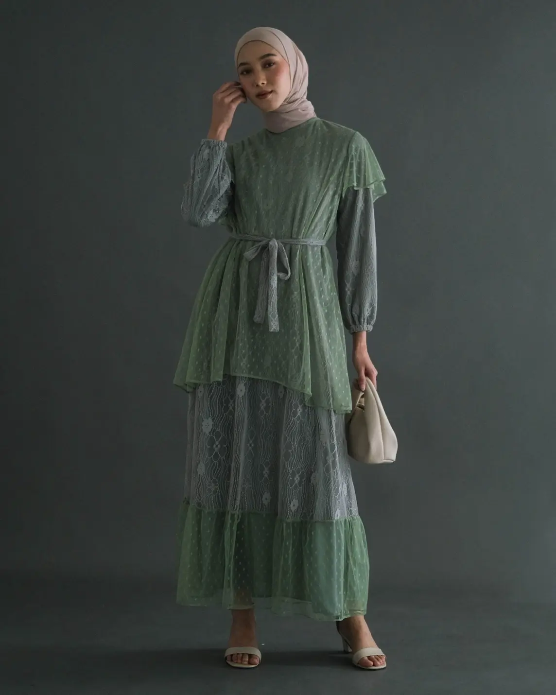 Cecilia Maxi Dress Kode 601048 Mint - Image 3