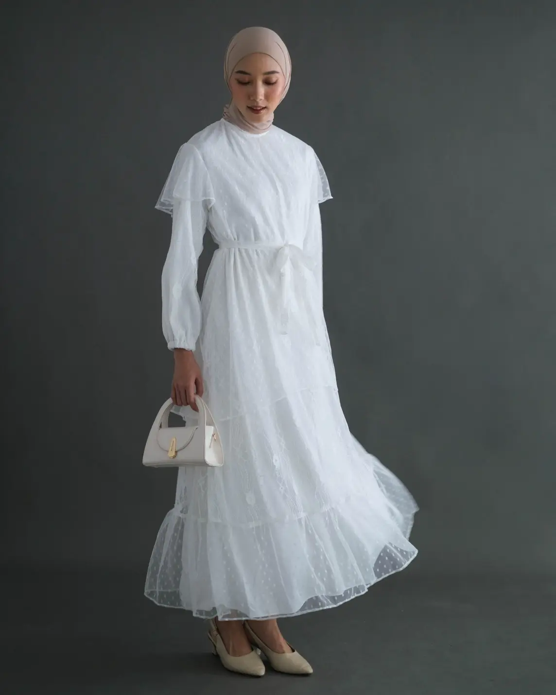Cecilia Maxi Dress Kode 601048 Broken White - Image 2