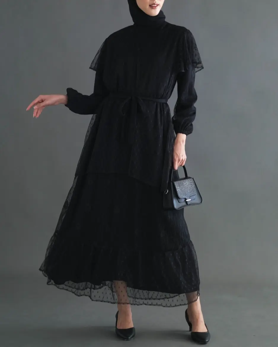 Cecilia Maxi Dress Kode 601048 Black
