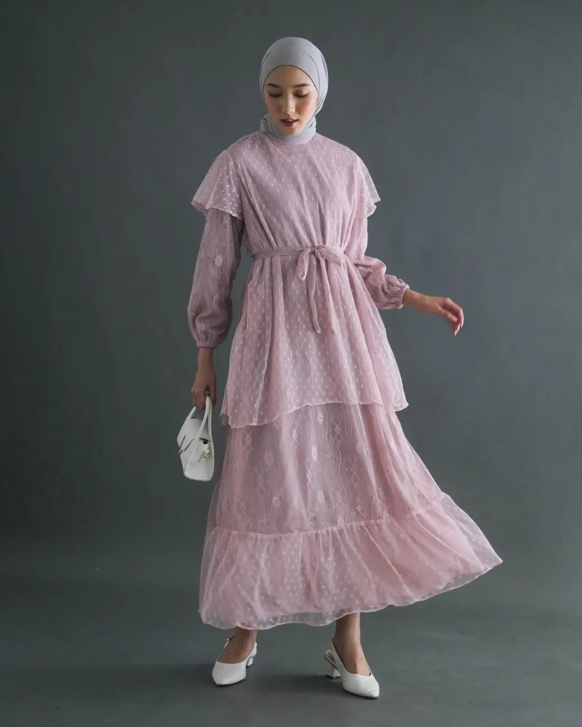 Cecilia Maxi Dress Kode 601048 Dusty Pink