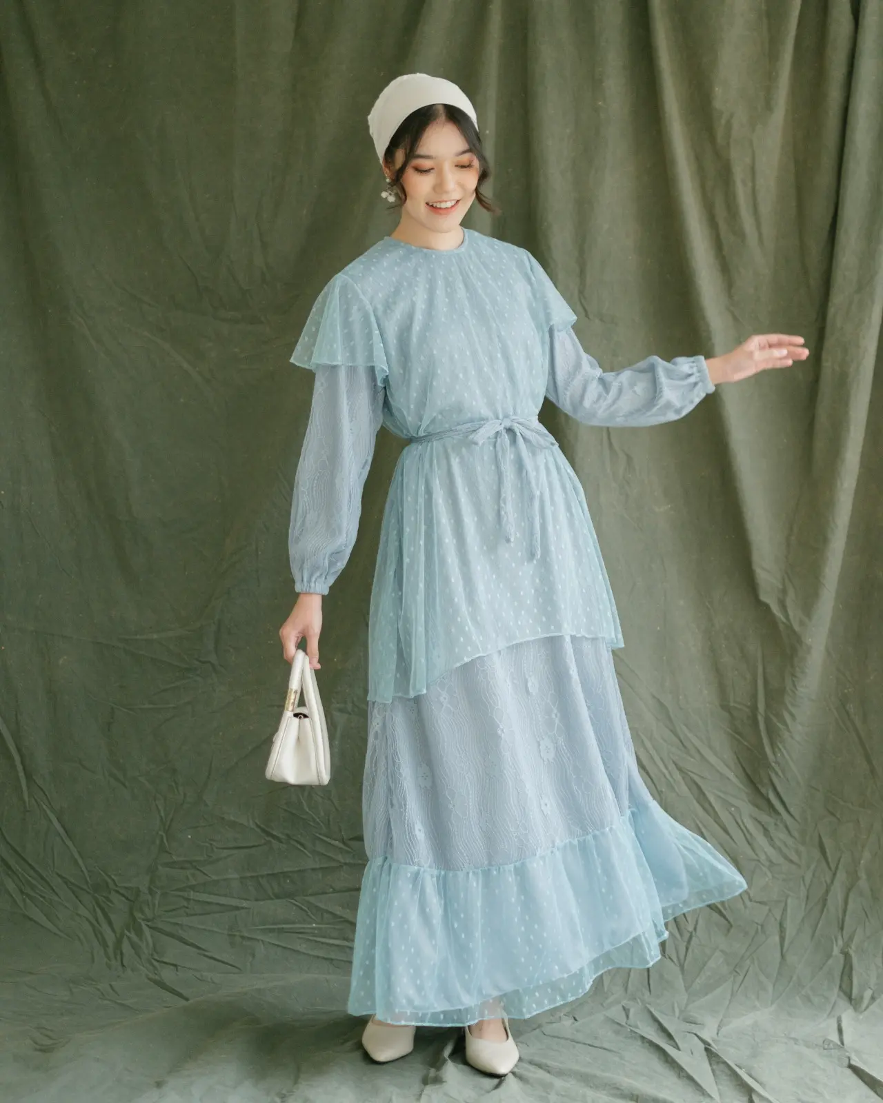 Cecilia Maxi Dress Kode 601048 Blue - Image 3
