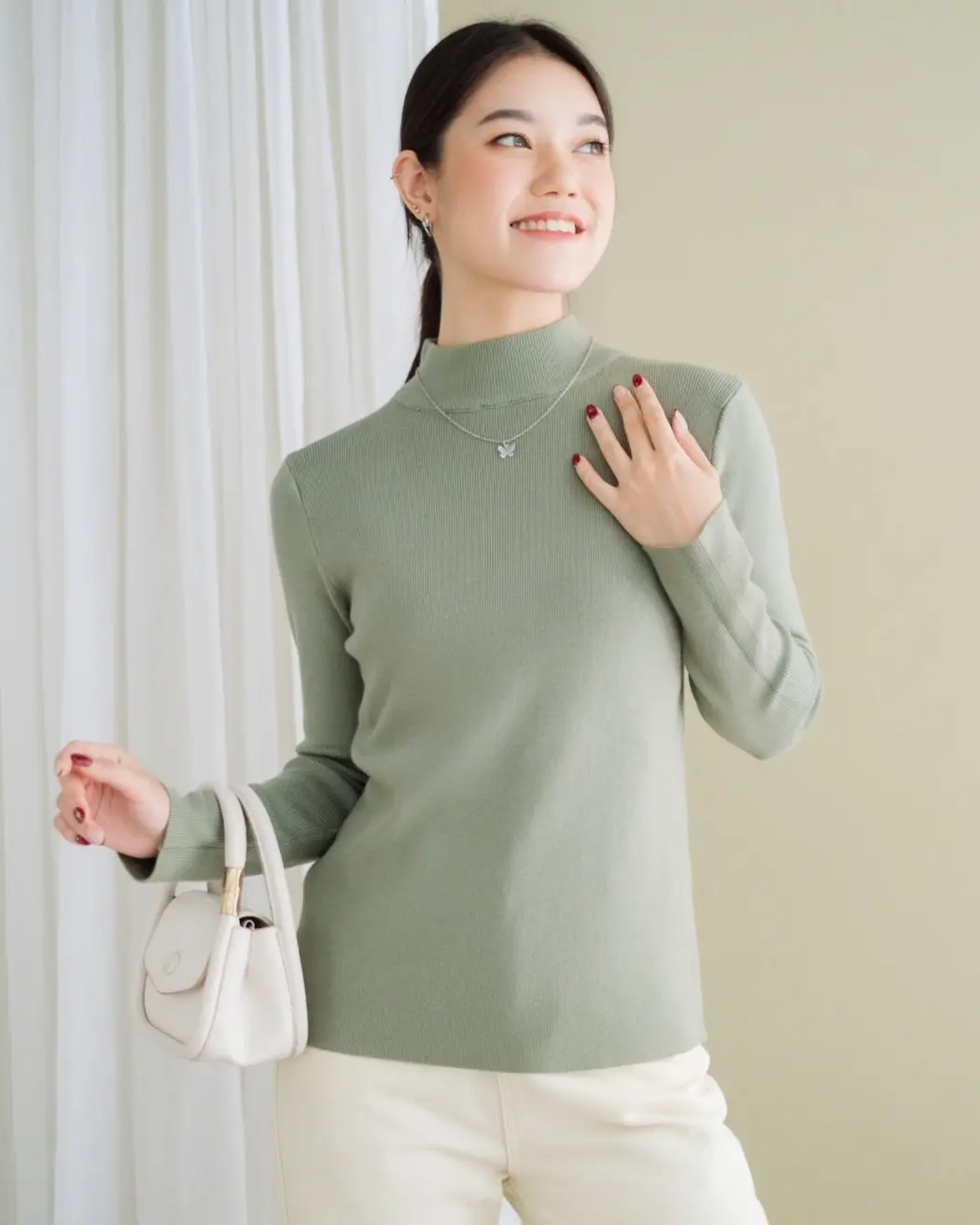 Chayla Longsleeve Kode 236 Sage Green - Image 2