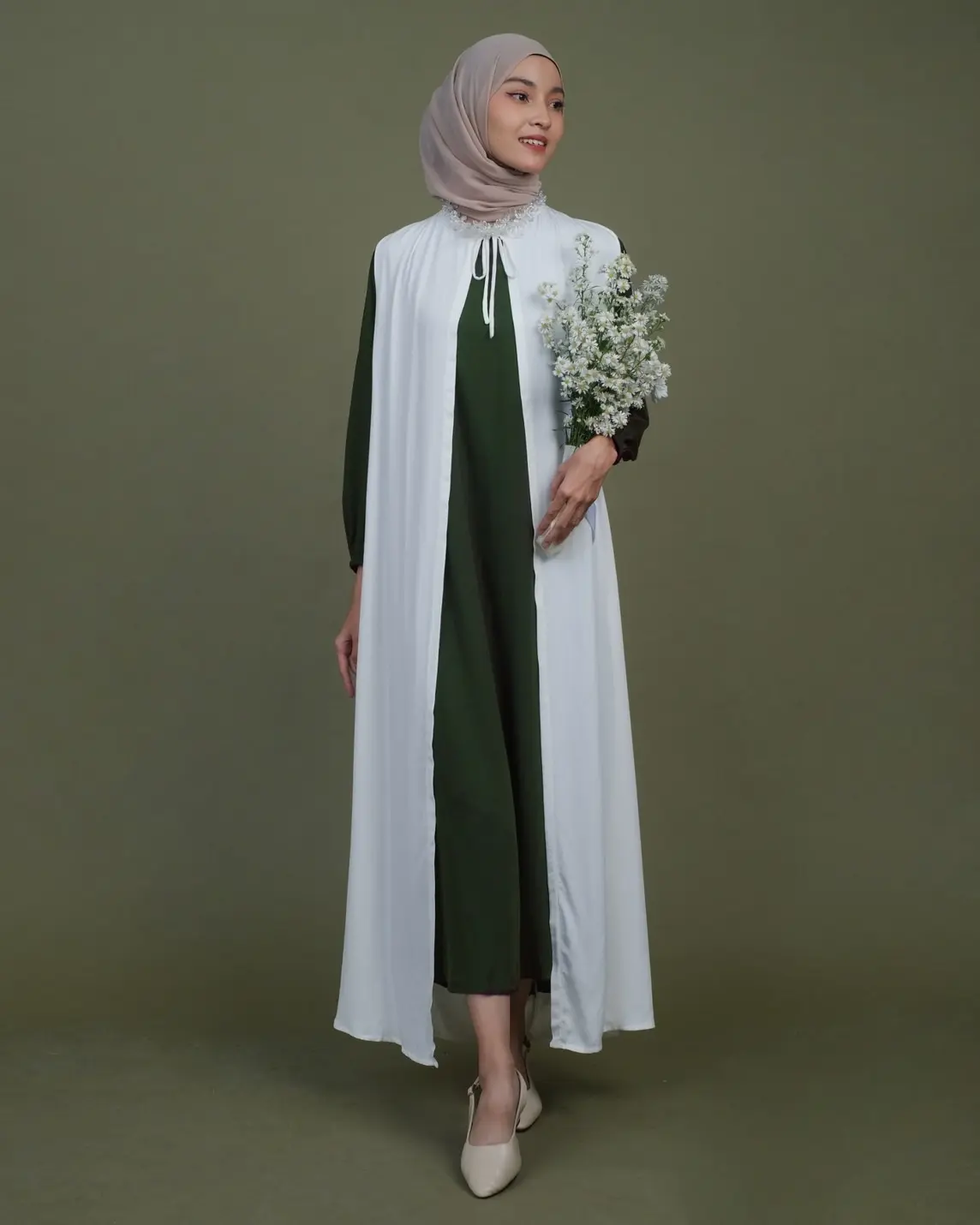 Elodhia Maxi Dress Glass Green