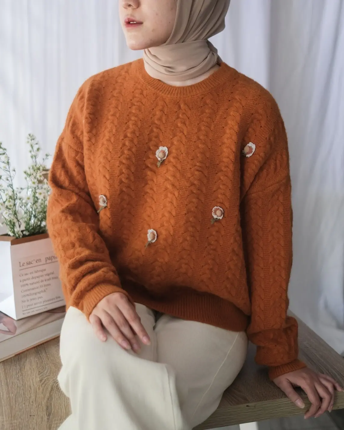 Fanya Sweater Kode 244 Brick