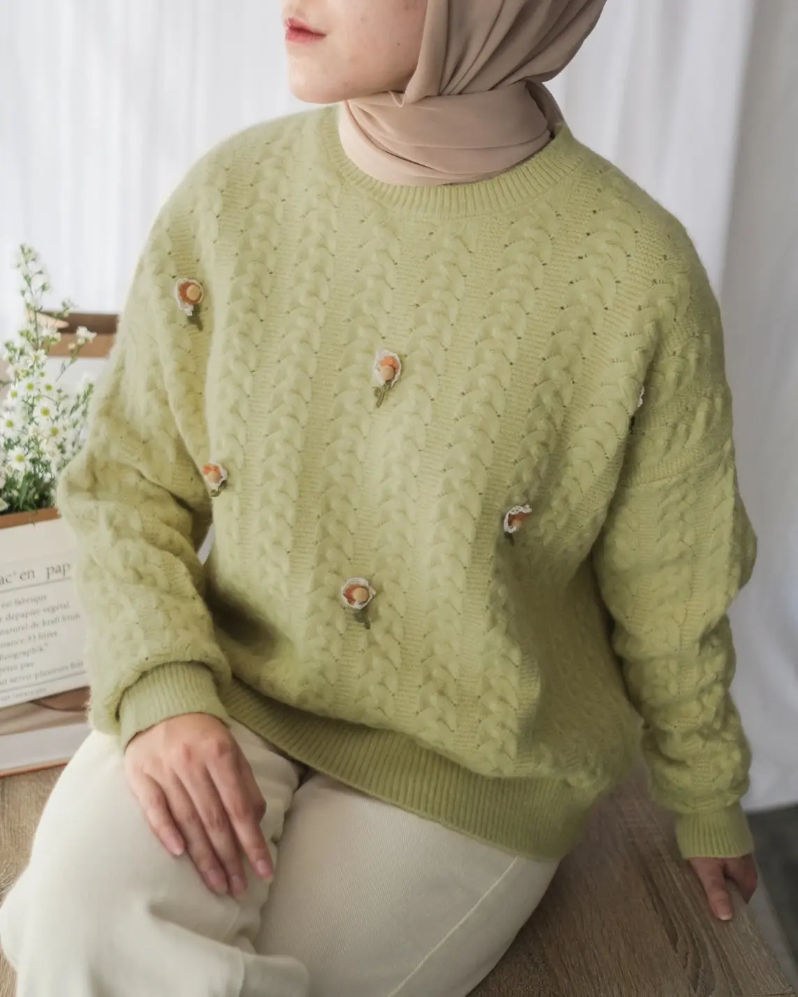 Fanya Sweater Kode 244 Lime