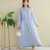 Falviana Maxi Dress Kode N762 Blue - Image 2
