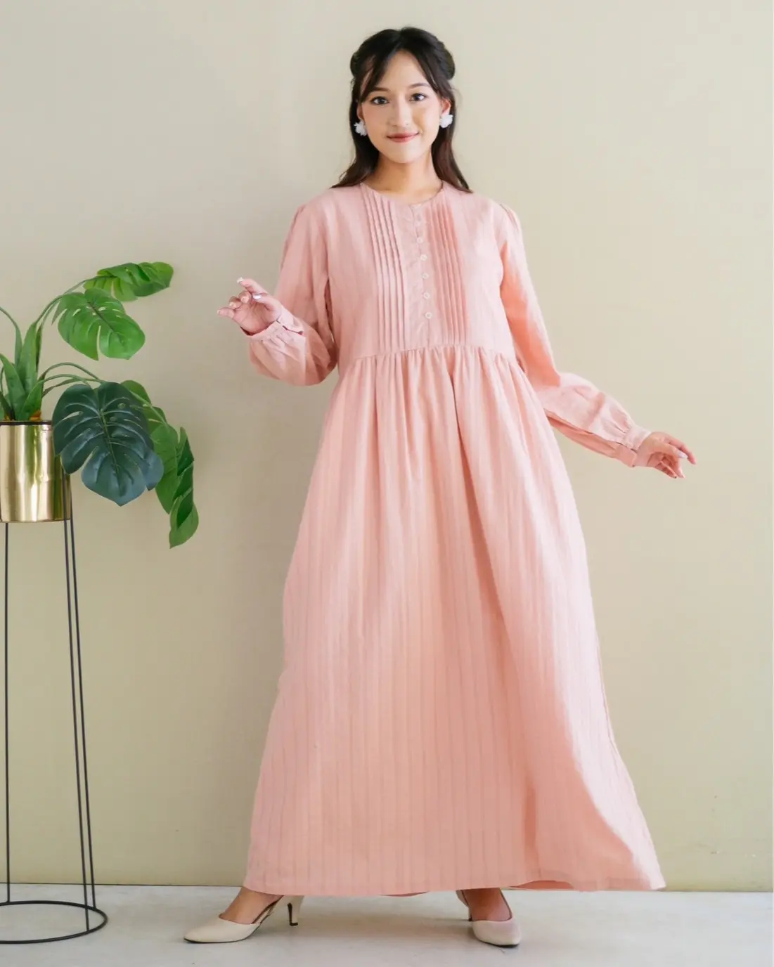 Falviana Maxi Dress Kode N762 Pink