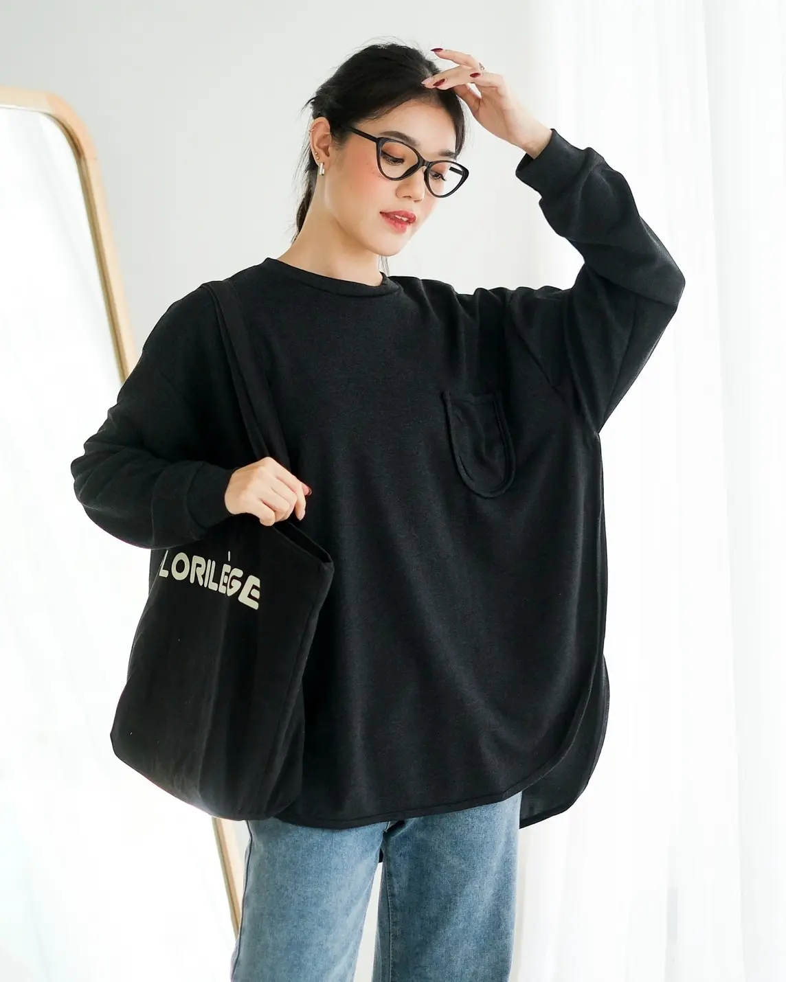 Falyn Longsleeve Kode 4191 Misty Black