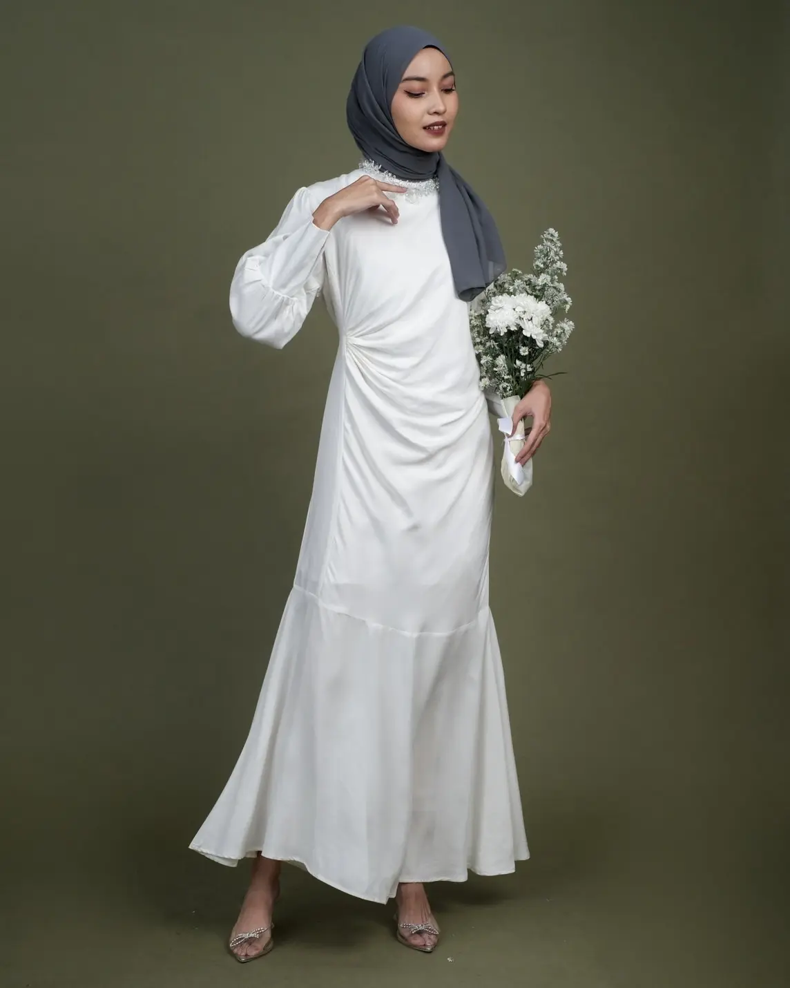 Ghedalia Maxi Dress Broken White - Image 2