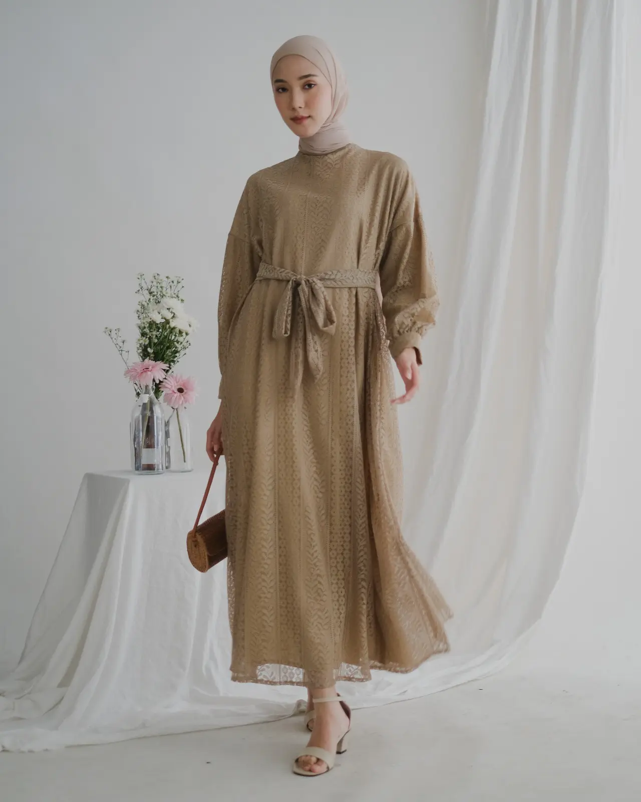 Helaina Maxi Dress Kode 3204 Khaki