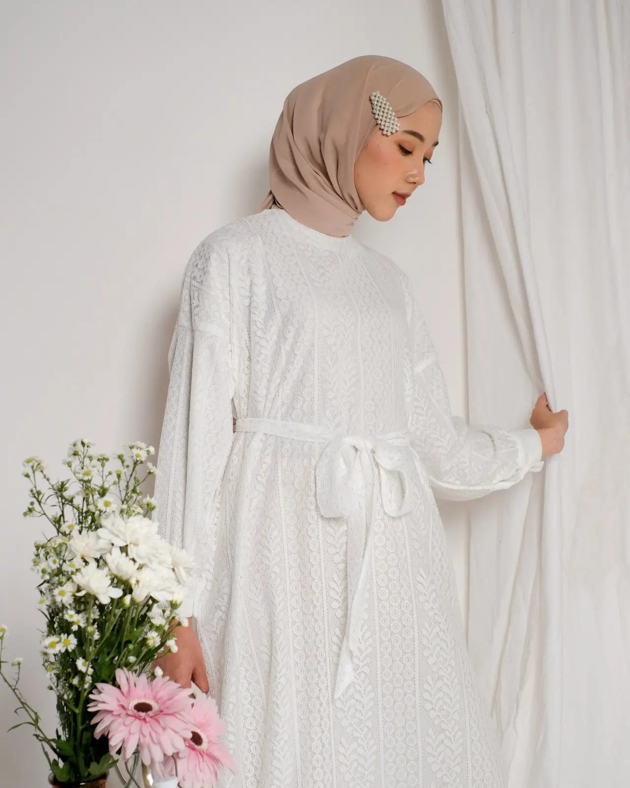 Helaina Maxi Dress Kode 3204 Broken White - Image 2