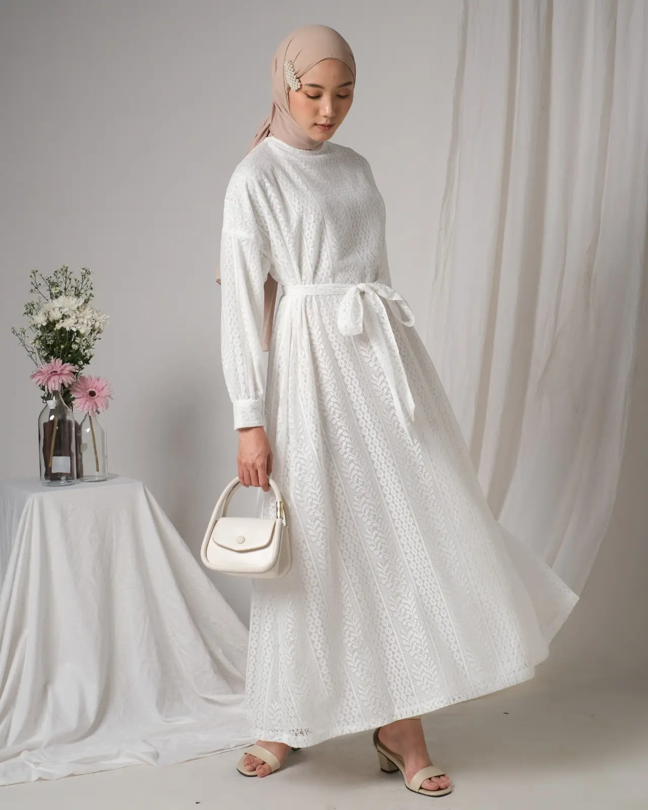 Helaina Maxi Dress Kode 3204 Broken White - Image 3