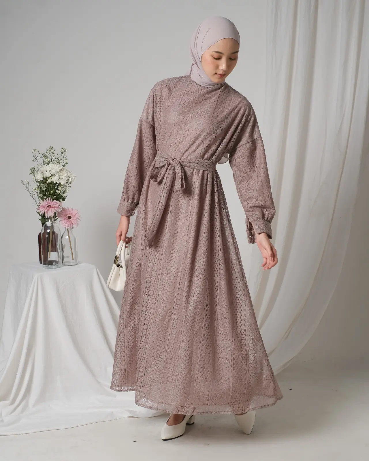 Helaina Maxi Dress Kode 3204 Choco - Image 3