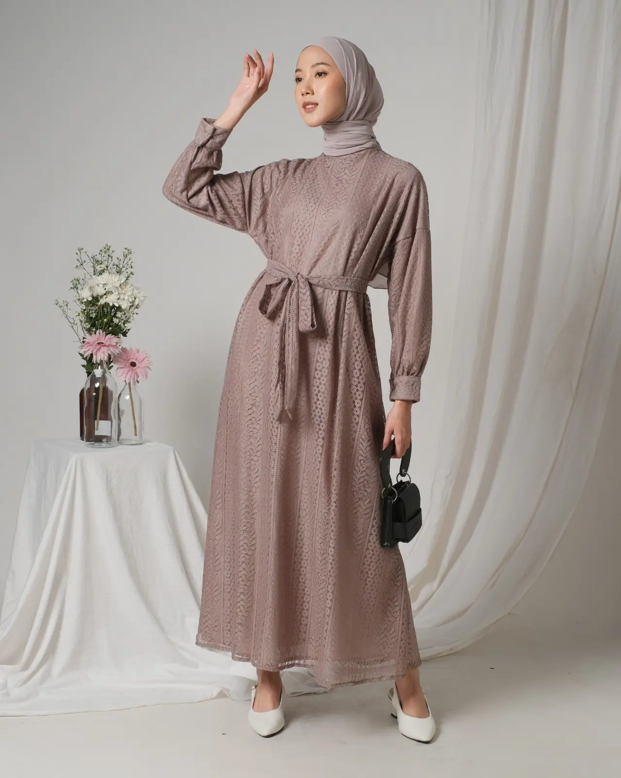 Helaina Maxi Dress Kode 3204 Choco