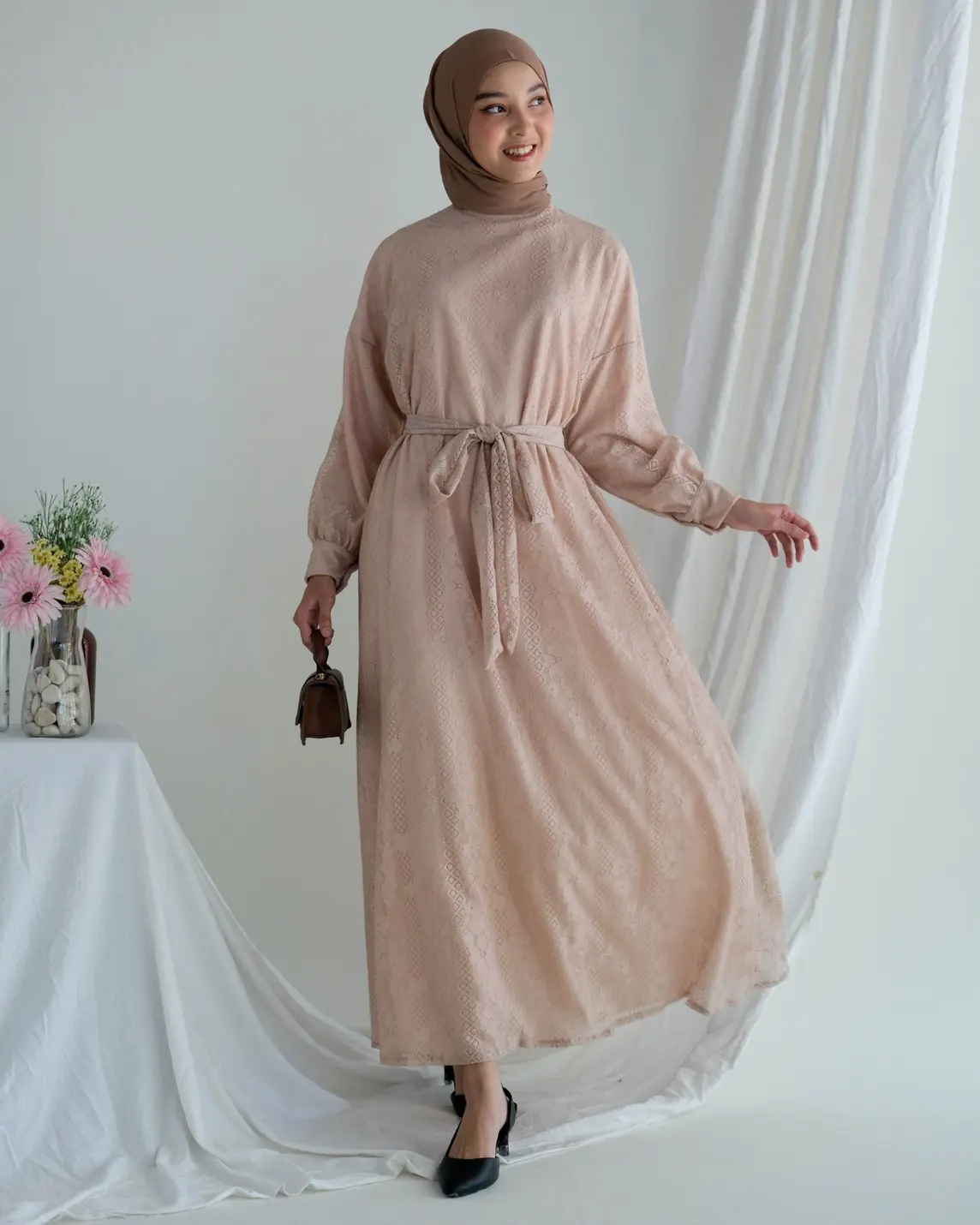 Helaina Maxi Dress Kode 3204 Cream