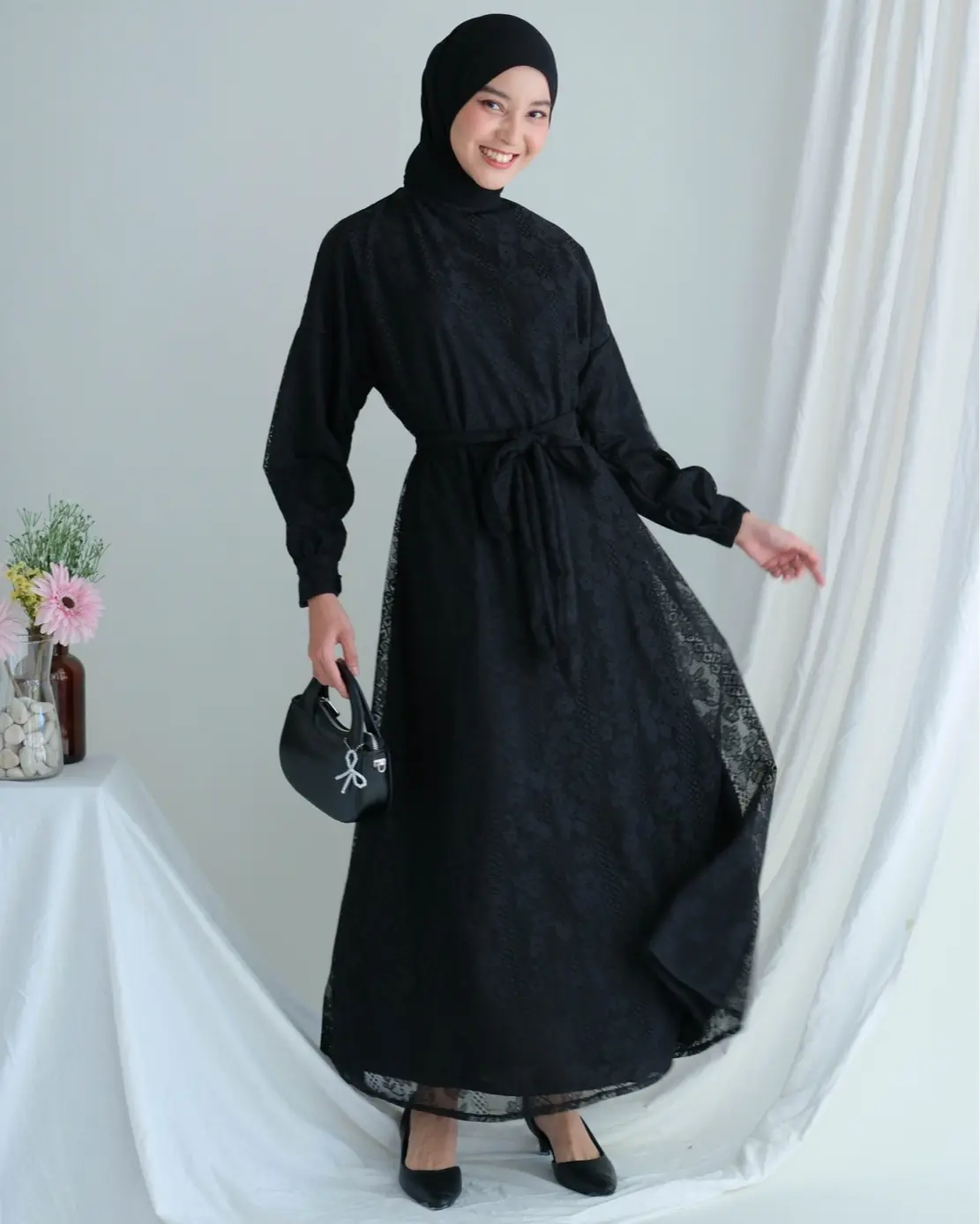 Helaina Maxi Dress Kode 3204 Black