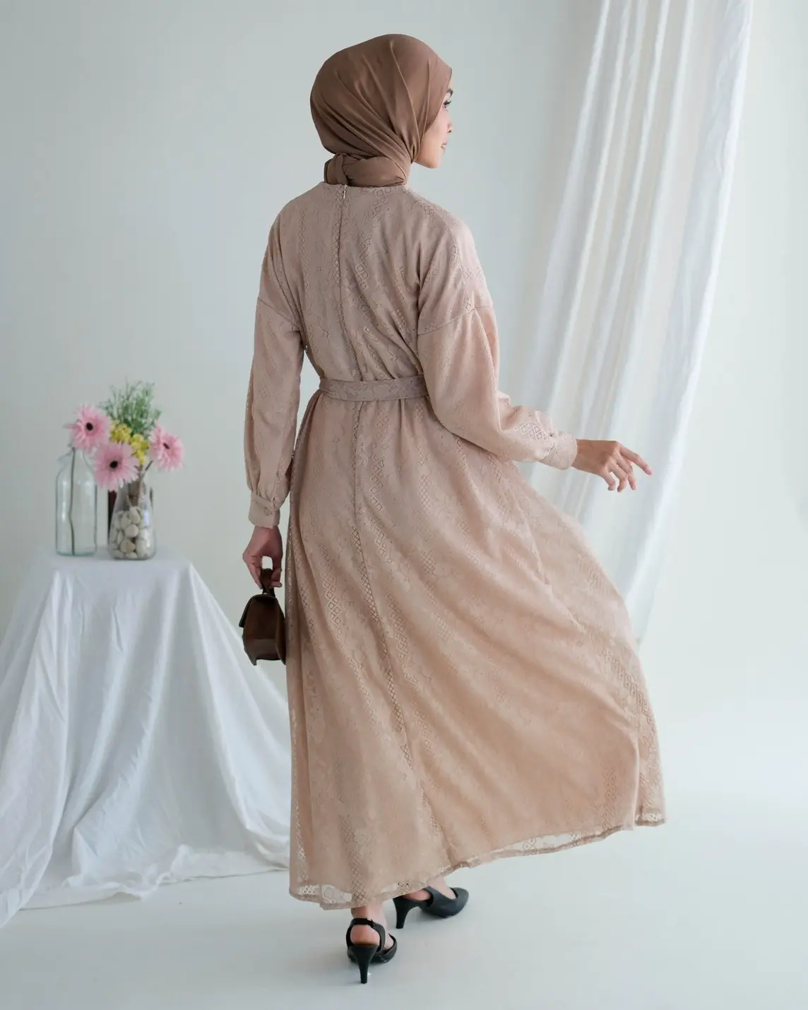 Helaina Maxi Dress Kode 3204 Cream - Image 4