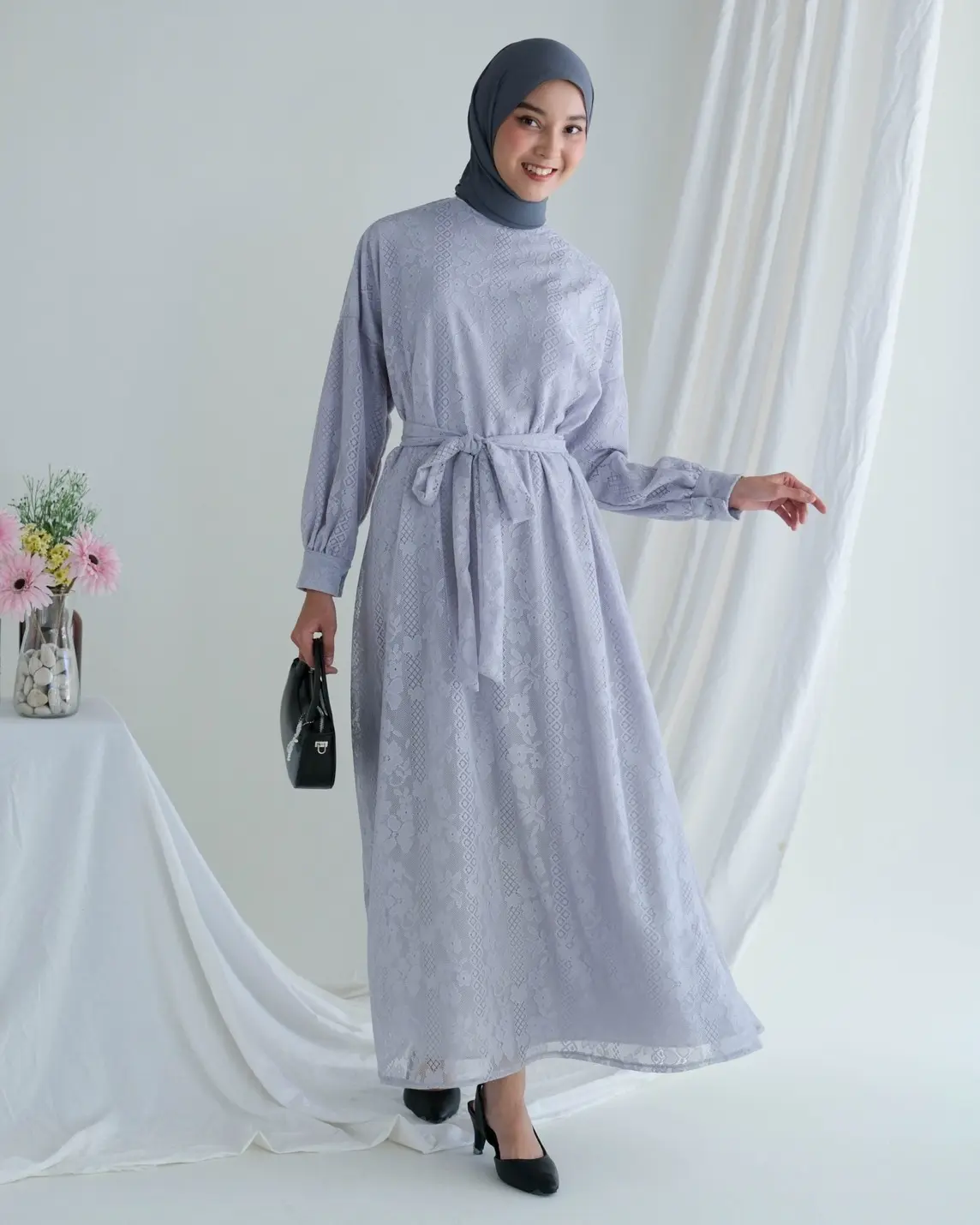 Helaina Maxi Dress Kode 3204 Grey