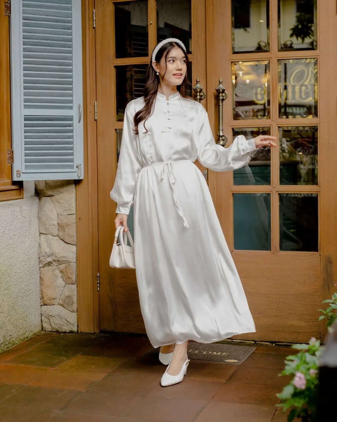 Helva Maxi Dress Broken White - Image 2