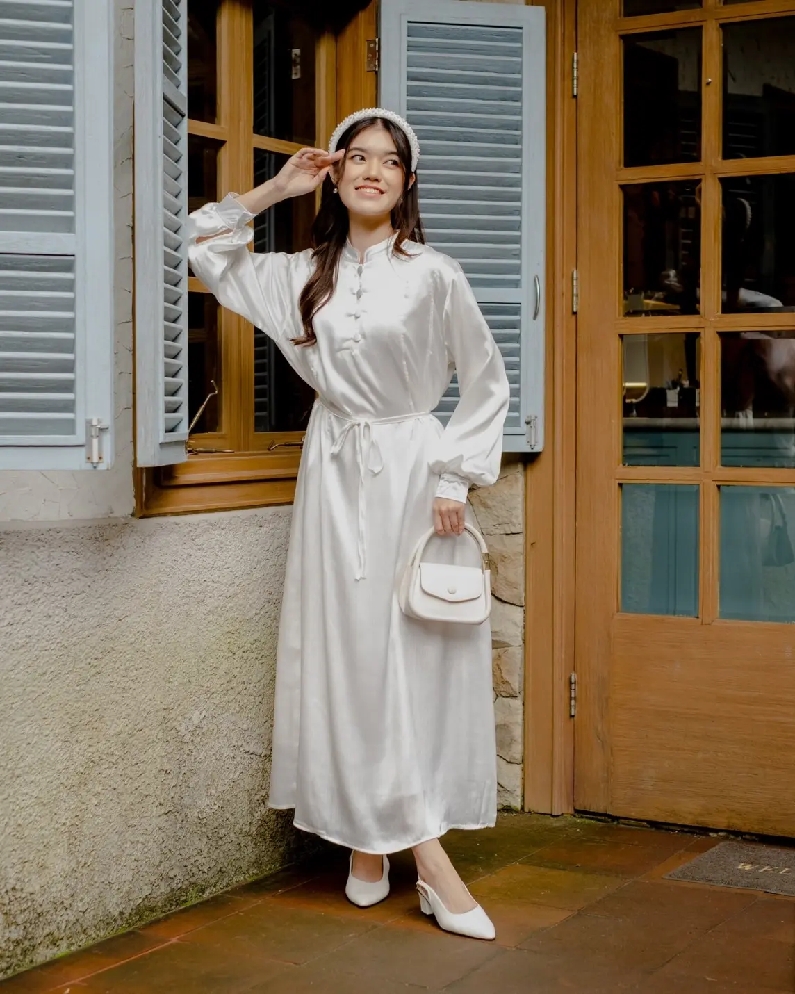 Helva Maxi Dress Broken White