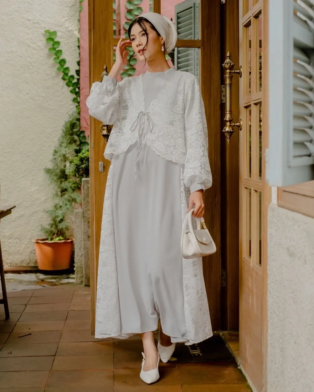 Igadiza Maxi Dress Kode 1356 Light Grey