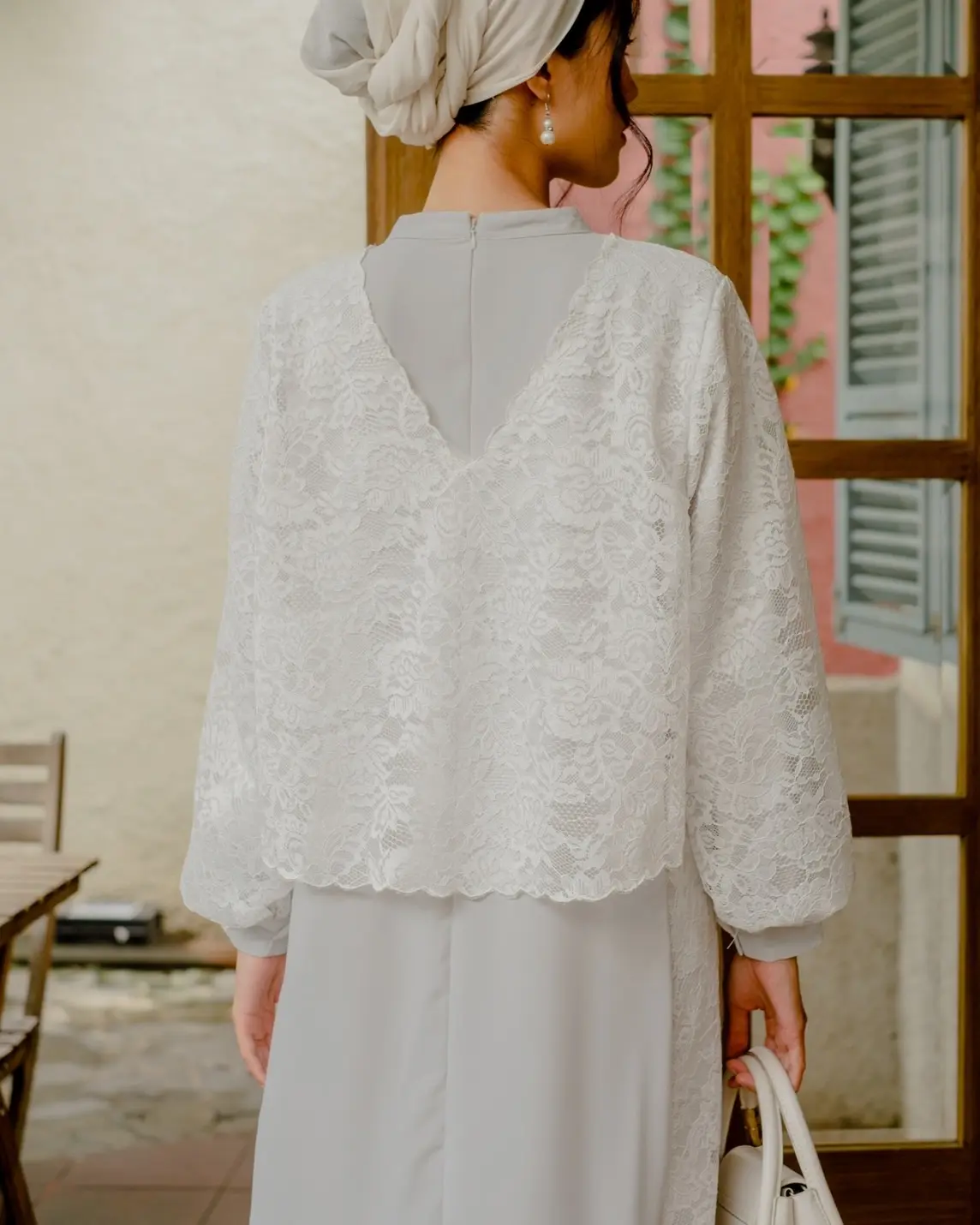 Igadiza Maxi Dress Kode 1356 Light Grey - Image 3