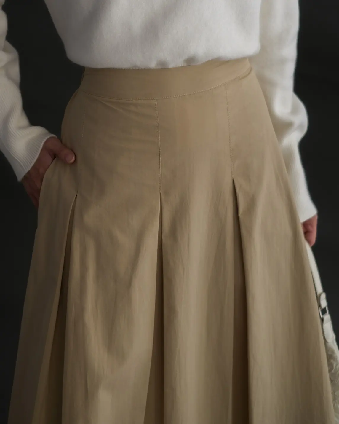 Ivana Skirt Kode N759 Cream - Image 2