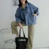 Jafira Denim Jacket Kode 290 Medium Blue - Image 3