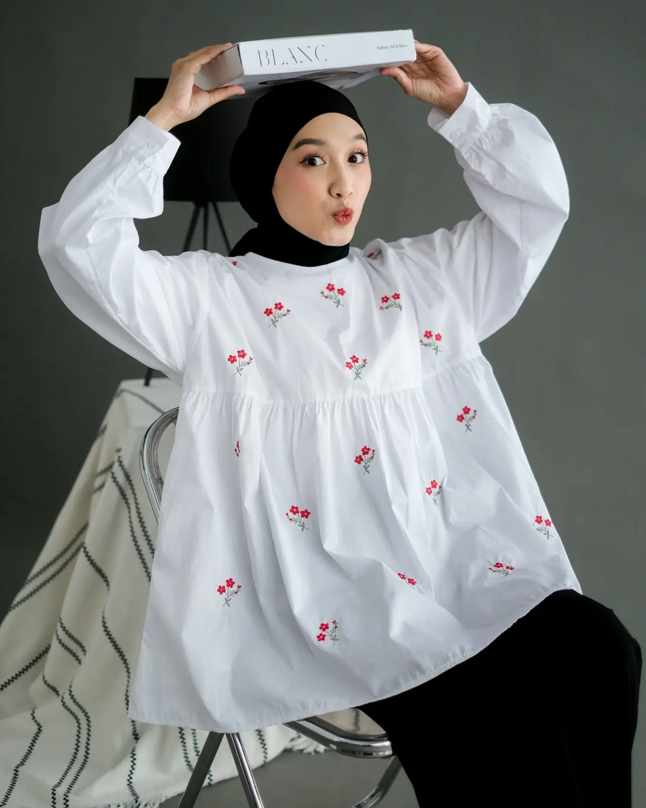 Jalina Longsleeve Kode 14670 Red - Image 2