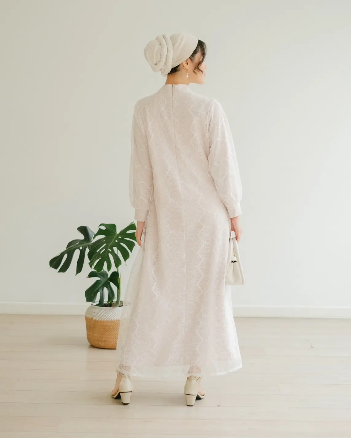 Jasmina Maxi Dress Beige - Image 3