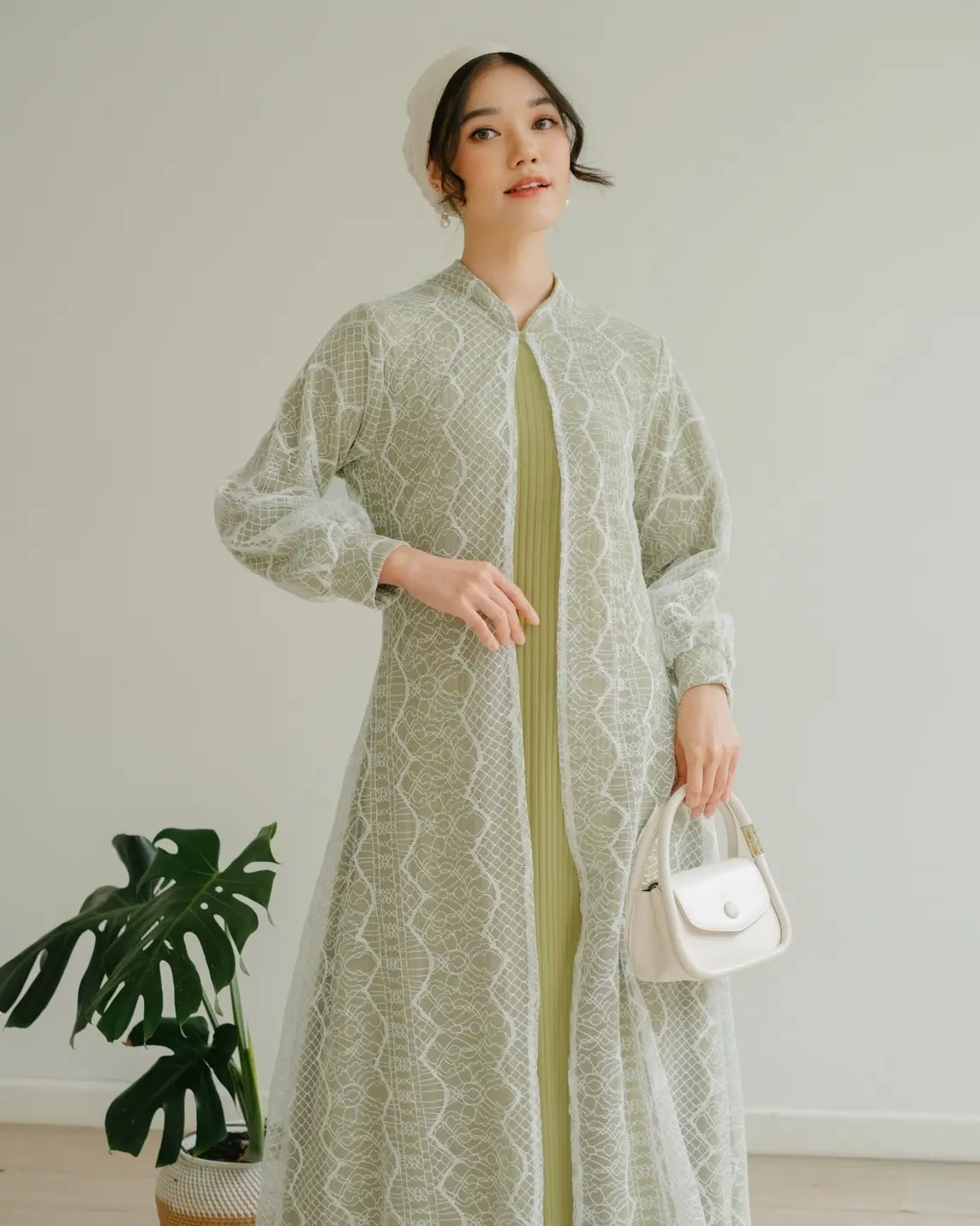 Jasmina Maxi Dress Lime - Image 2