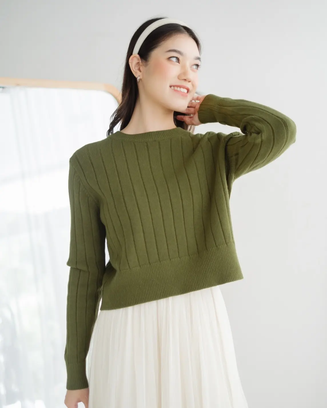 Jenaya Longsleeve Kode 155 Army