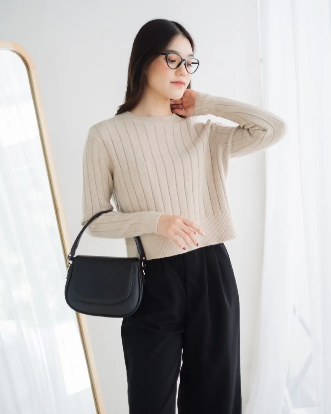 Jenaya Longsleeve Kode 155 Khaki - Image 2