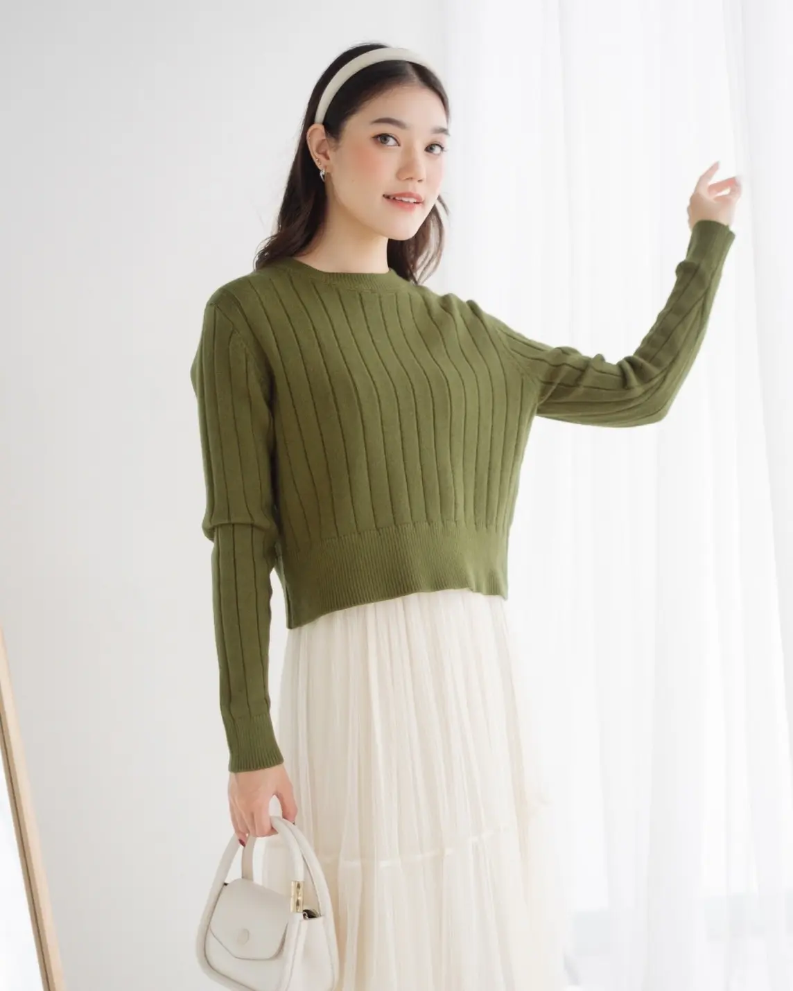 Jenaya Longsleeve Kode 155 Army - Image 2