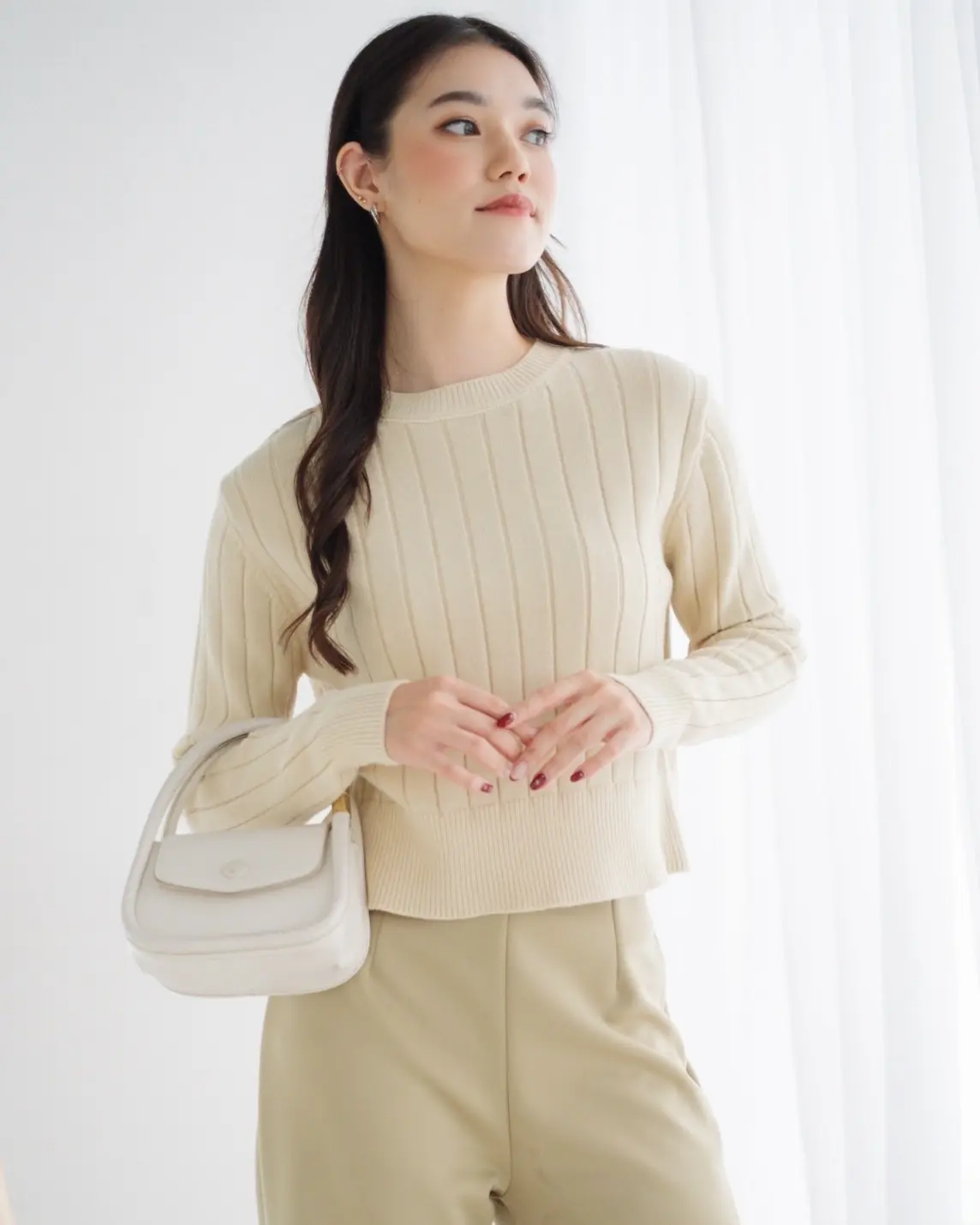 Jenaya Longsleeve Kode 155 Cream