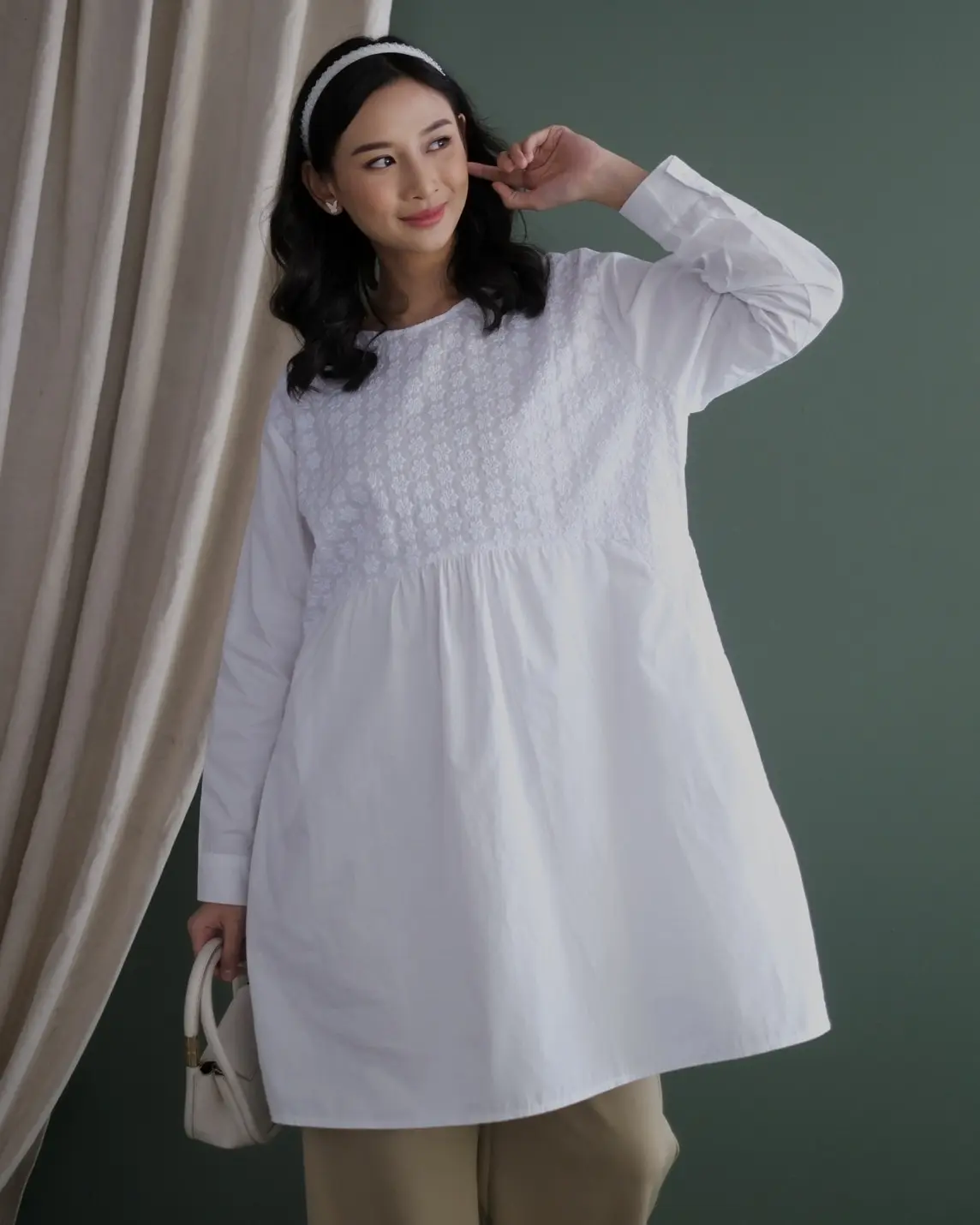 Kalyana Tunic Kode 19345 Broken White