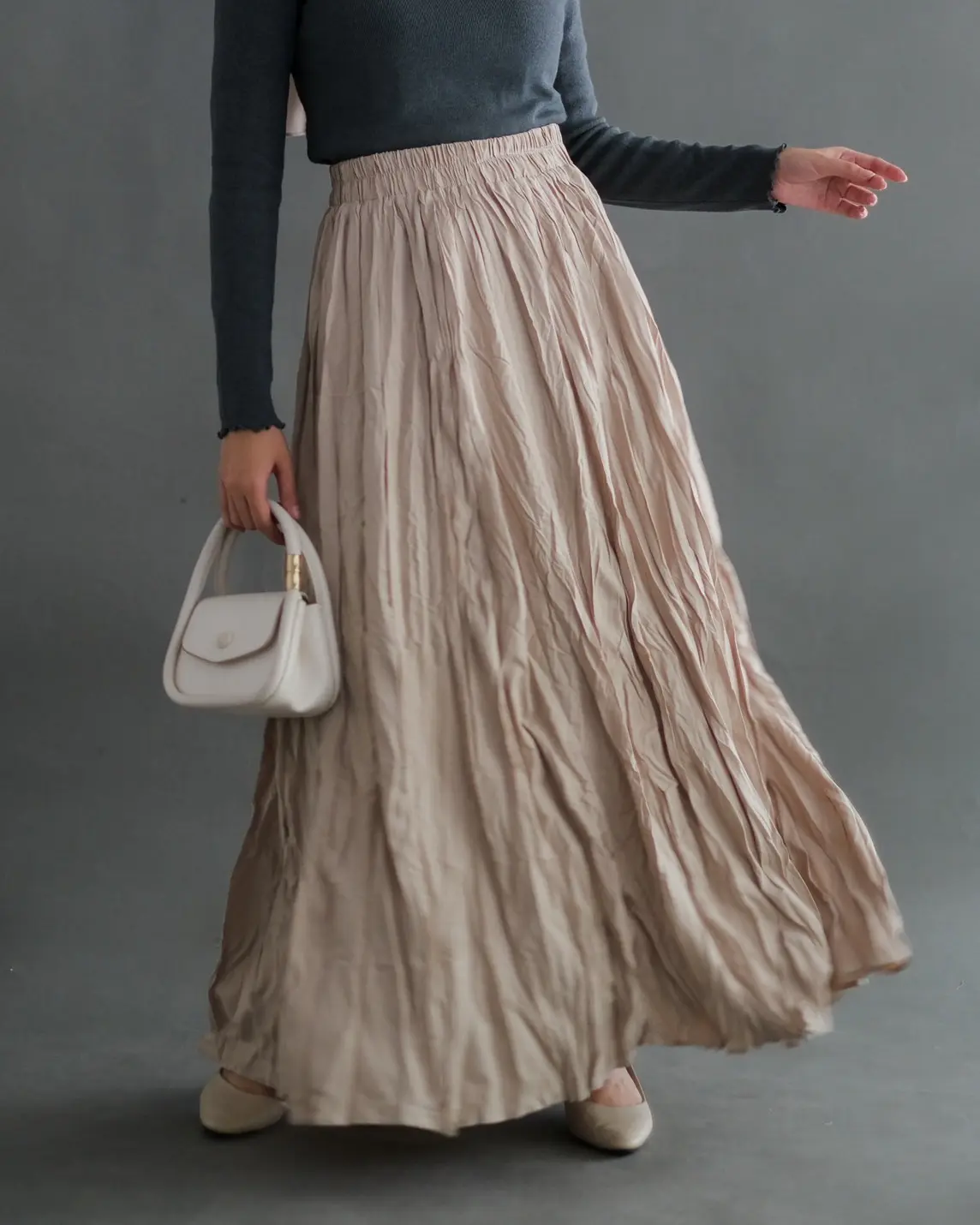 Kalyani Skirt Kode 238 Beige - Image 2