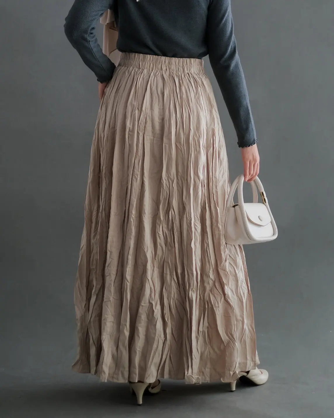 Kalyani Skirt Kode 238 Beige - Image 3