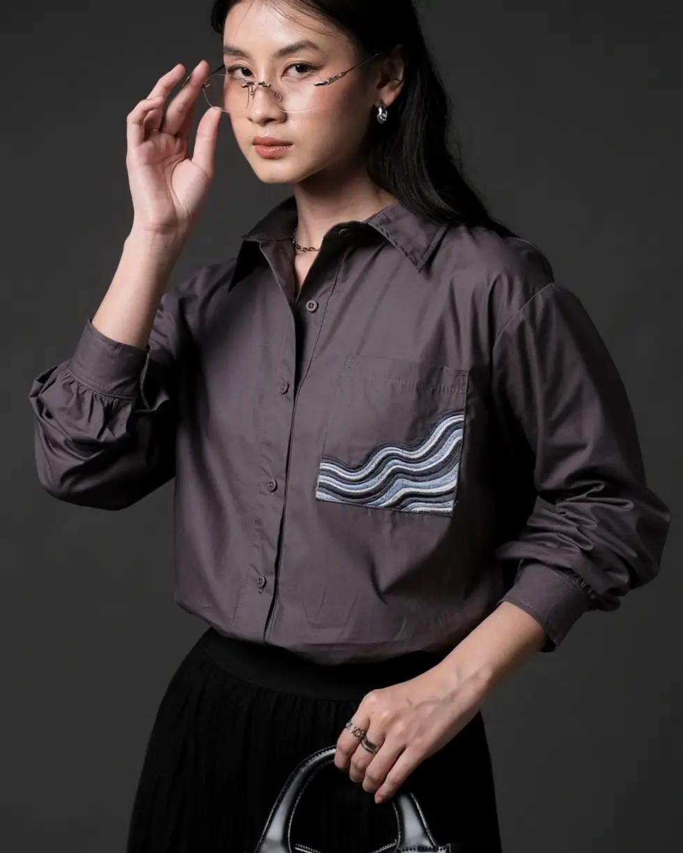 Keani Shirt Dark Grey - Image 2